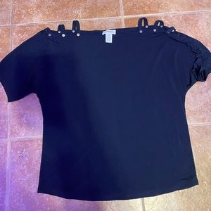 Black Carmen Marc valvo blouse